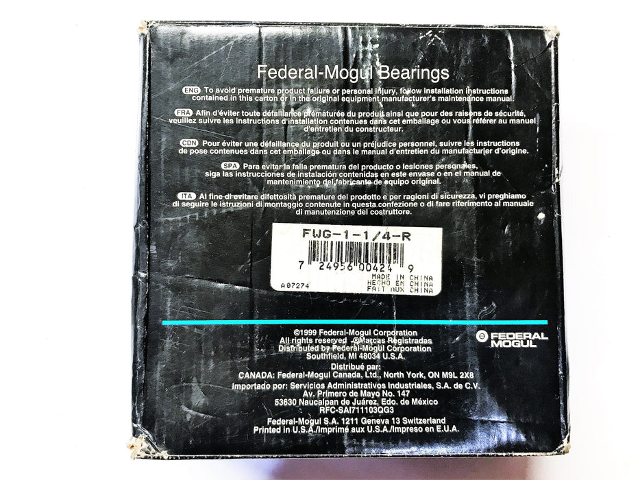 Federal Mogul 1-1/4-R Flange Unit UCF20720 NOS