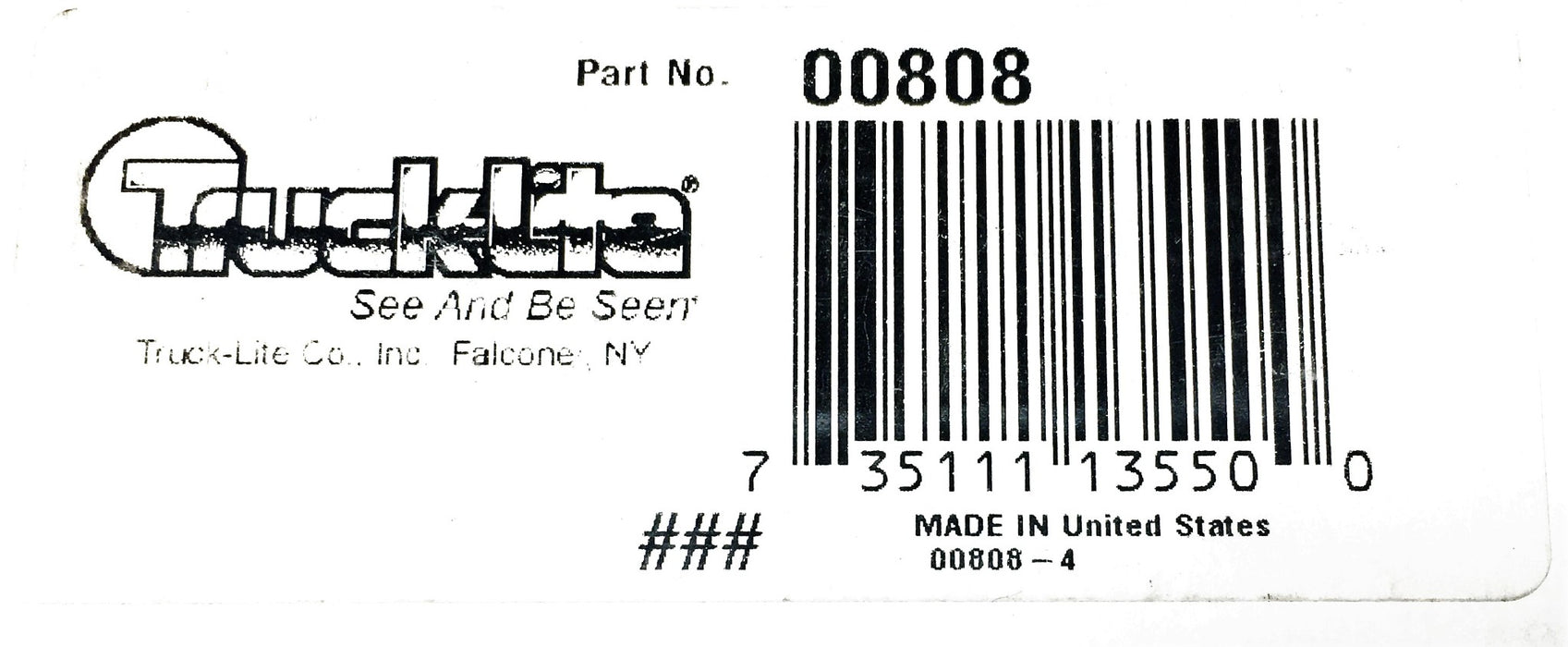 Truck-Lite 15 Series ID Bar With 6 Inch Center 00808 NOS
