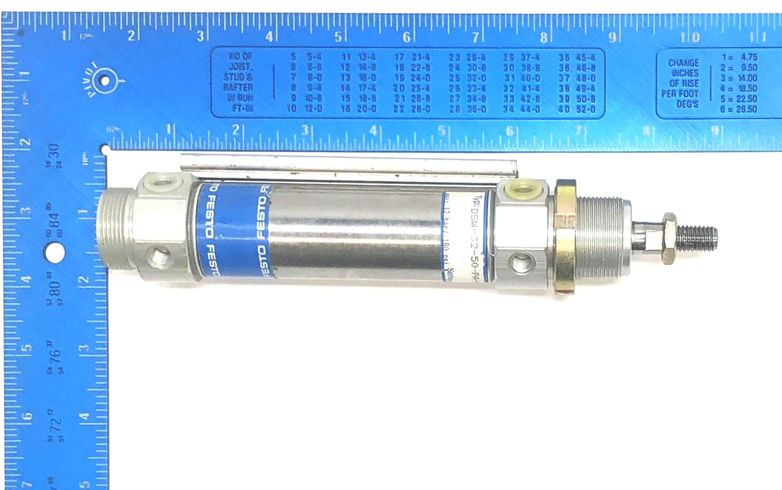 Festo 12 Bar / 180 PSI Pmax Pneumatic Cylinder DSW-32-50-P-A-B NOS