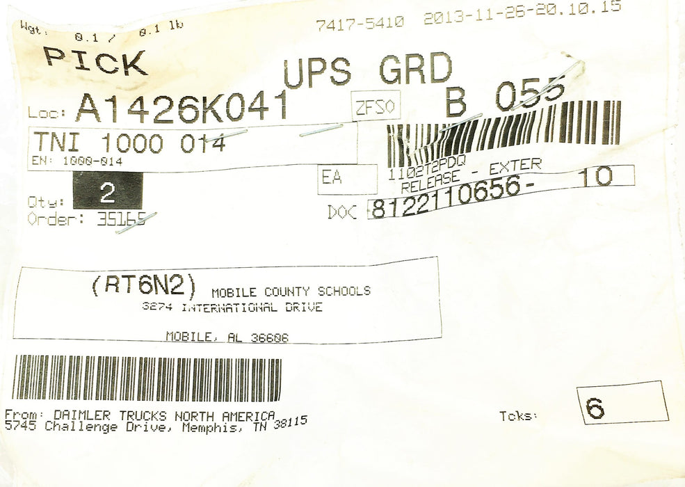 SMI Outside Release Assembly TNI-1000-014 NOS