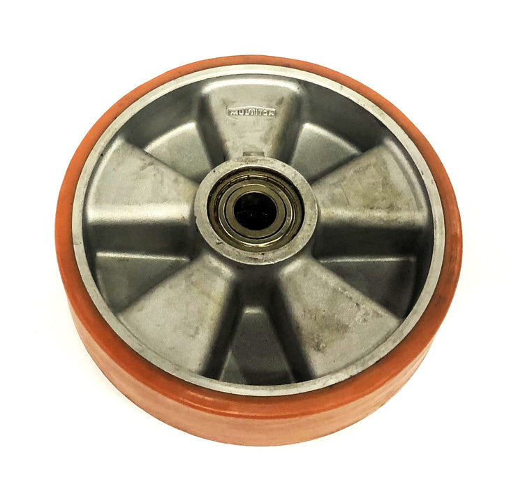 Mutliton 8 Inch Caster Wheel 0.78 Inch Bore USED