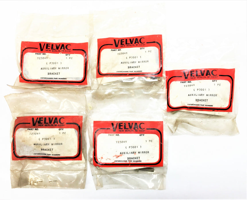 VELVAC Auxiliary Mirror Bracket 723049 (P3001) [Lot of 5] NOS