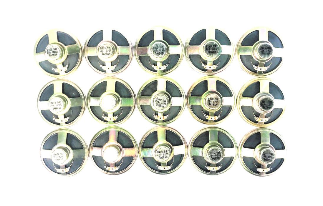 UNBRANDED MINIATURE SPEAKER 8ohm 0.5W 284-0205 [LOT OF 15] NOS