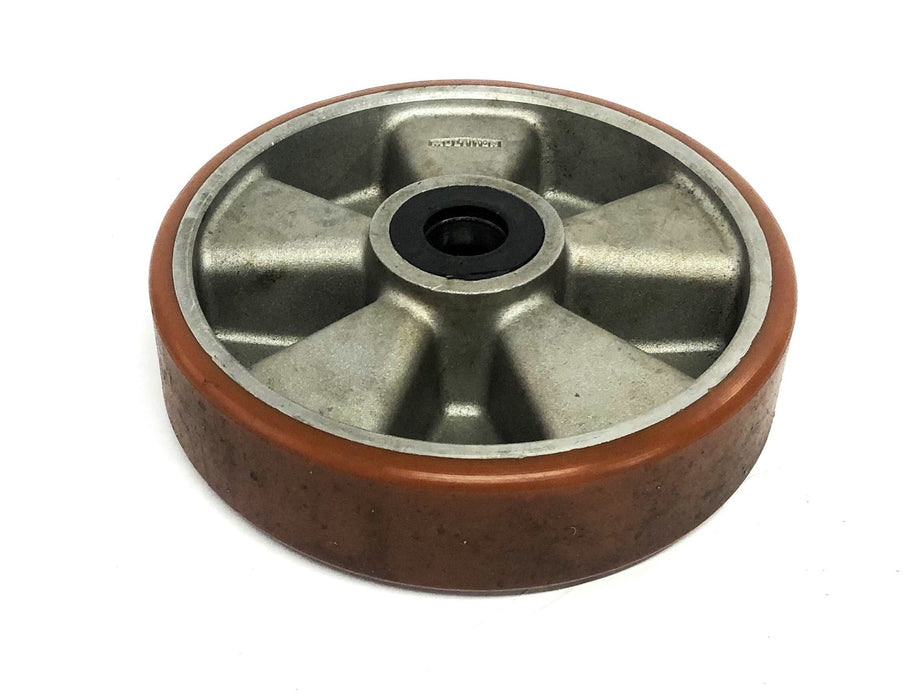 Mutliton 8 Inch Caster Wheel Single Shielded 0.78 Inch Bore USED