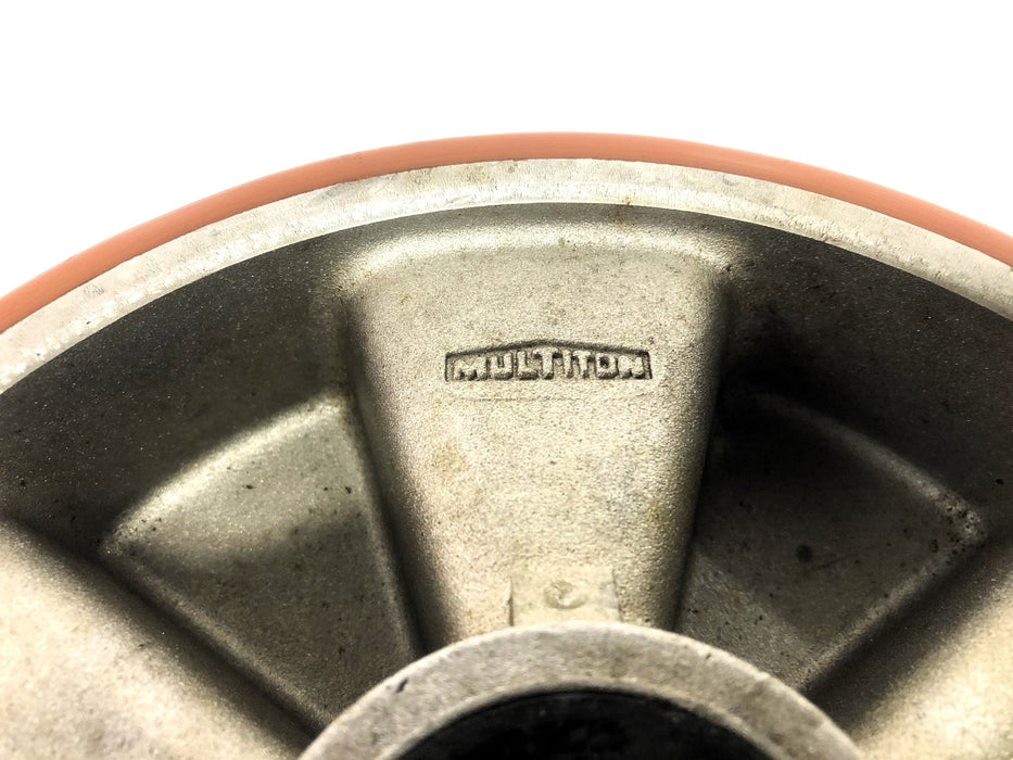 Mutliton 8 Inch Caster Wheel Single Shielded 0.78 Inch Bore USED
