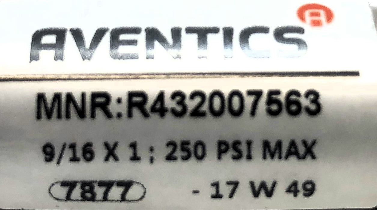 Aventics 250 PSI Max Pneumatic Cylinder R432007563 NOS