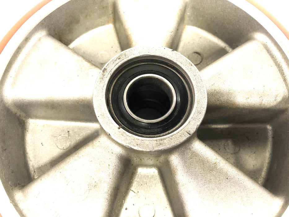 Mutliton 8 Inch Caster Wheel Single Shielded 0.78 Inch Bore USED