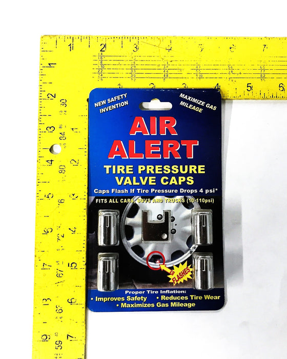 Air Alert Tire Pressure Valve Caps, Package of 4, {Lot of 4] NOS