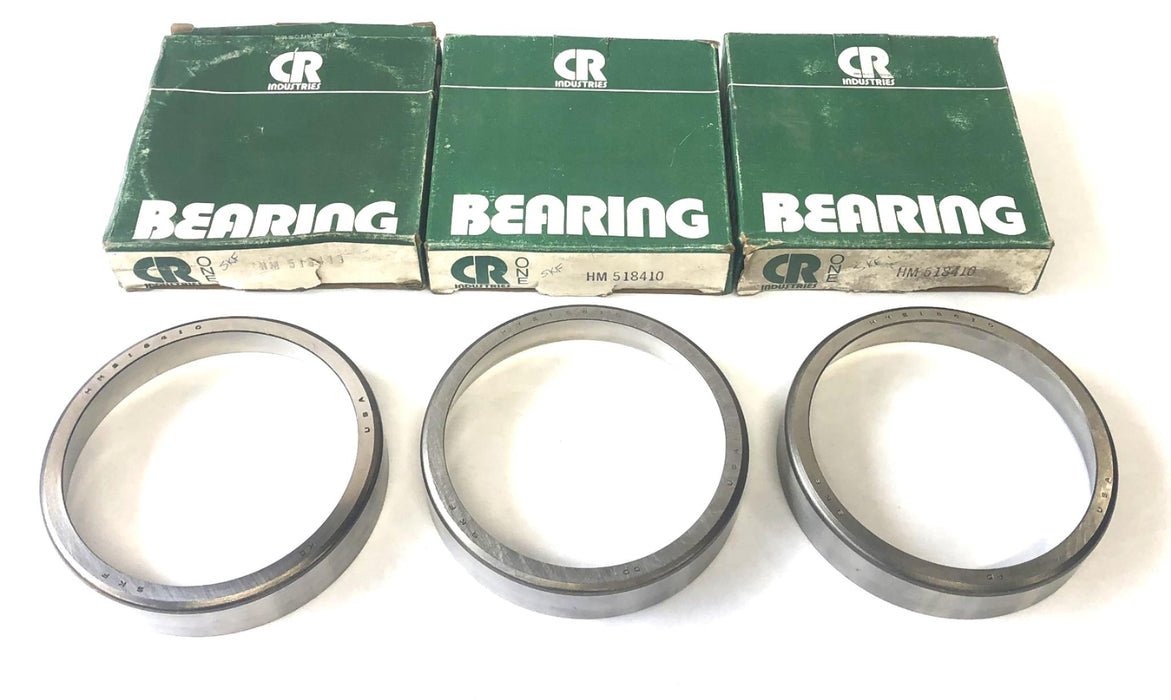 SKF CR Industries Tapered Roller Bearing Cup HM518410 [Lot of 3] NOS