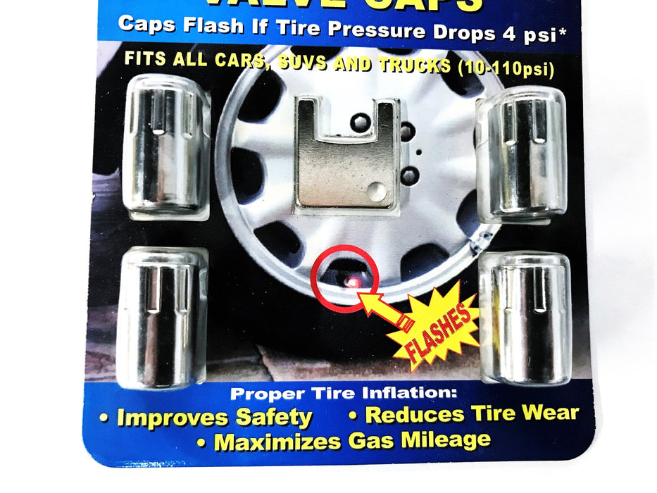 Air Alert Tire Pressure Valve Caps, Package of 4, {Lot of 4] NOS