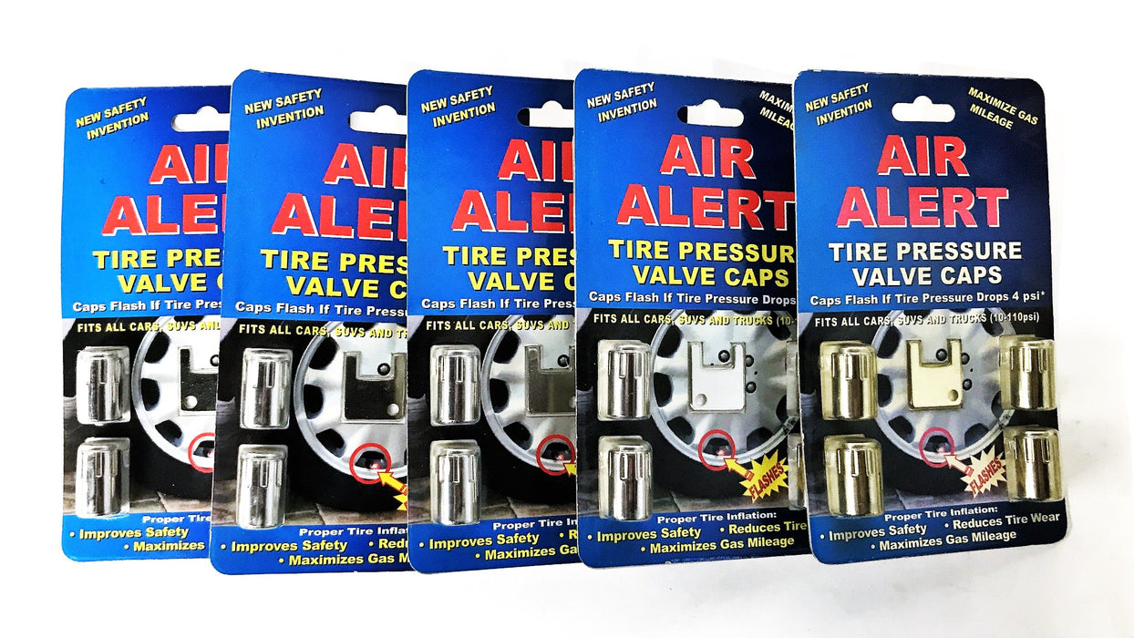 Air Alert Tire Pressure Valve Caps, Package of 4, {Lot of 5] NOS