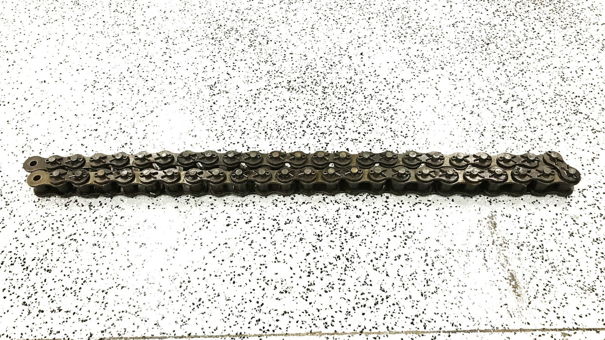Diamond 2-1/2 Pitch Single Strand Cot Roller Chain, 10 Feet, 200C-1 NOS