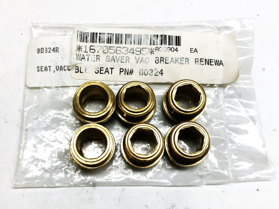 Water Saver Brass 3/8" x 5/8" Renewable Seat B0324 [Lot of 6] NOS