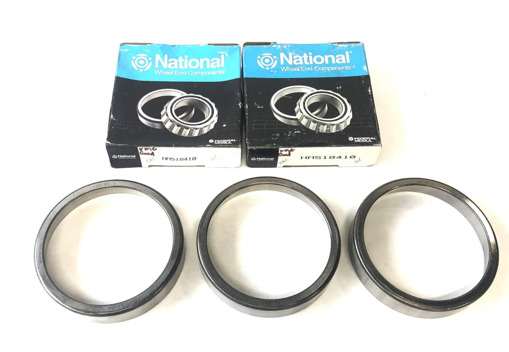 National Federal Mogul Tapered Roller Bearing Cup HM518410 [Lot of 3] NOS