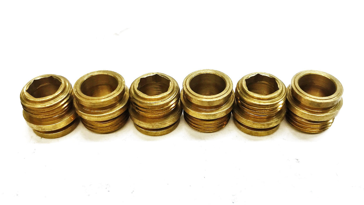 Water Saver Brass 3/8" x 5/8" Renewable Seat B0324 [Lot of 6] NOS