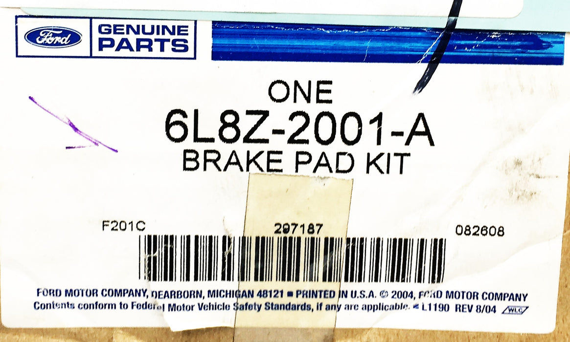 Ford Brake Pad Kit 6L8Z-2001-A NOS