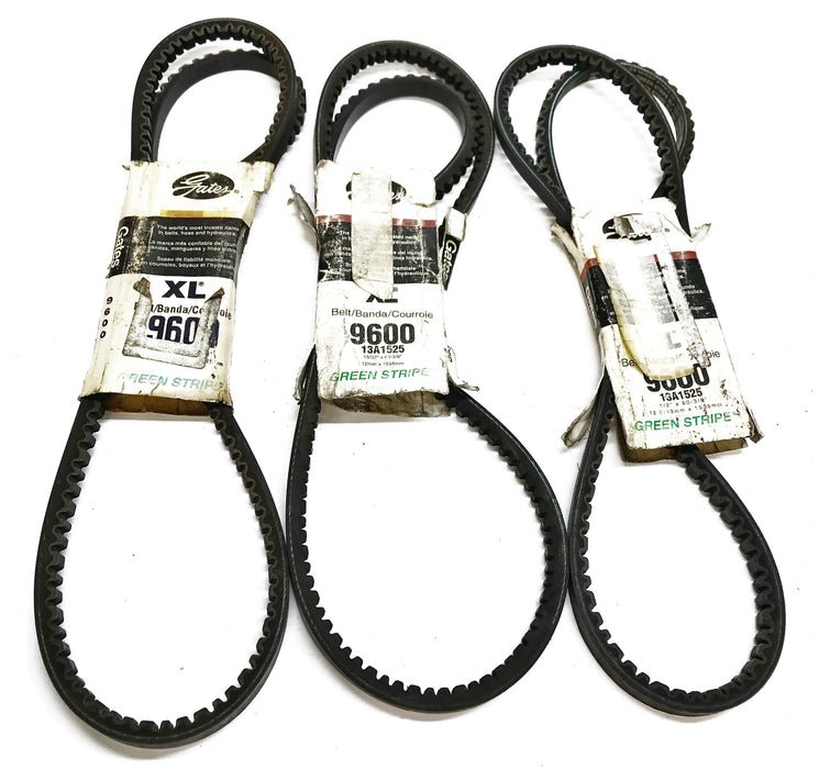 Gates "Green Stripe" Cogged V-Belt 9600 [Lot of 3] NOS