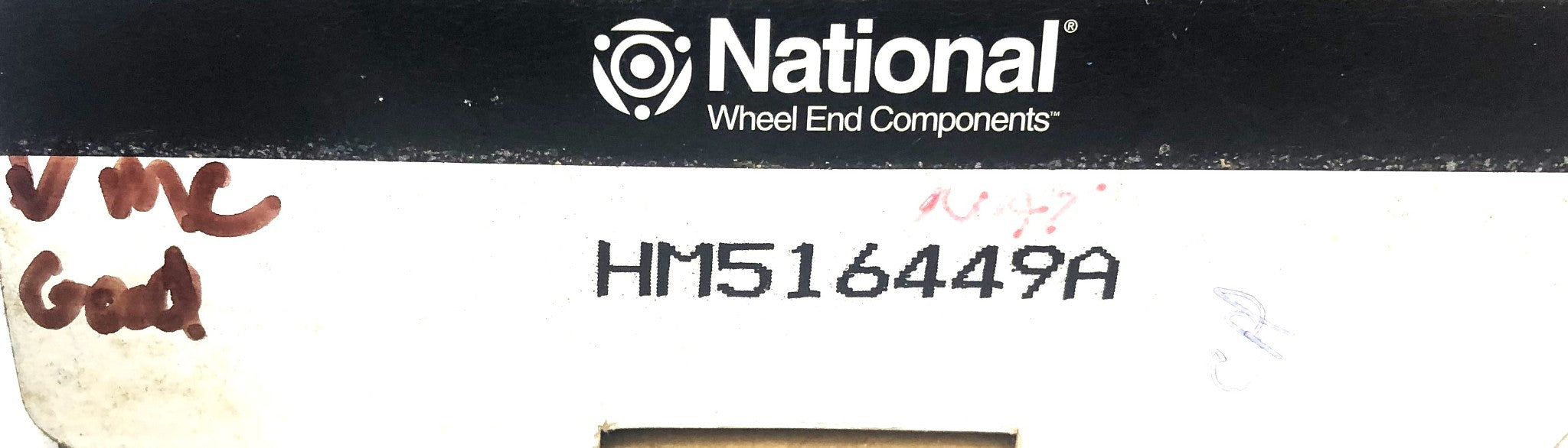 National Federal Mogul Tapered Roller Bearing HM516449A NOS