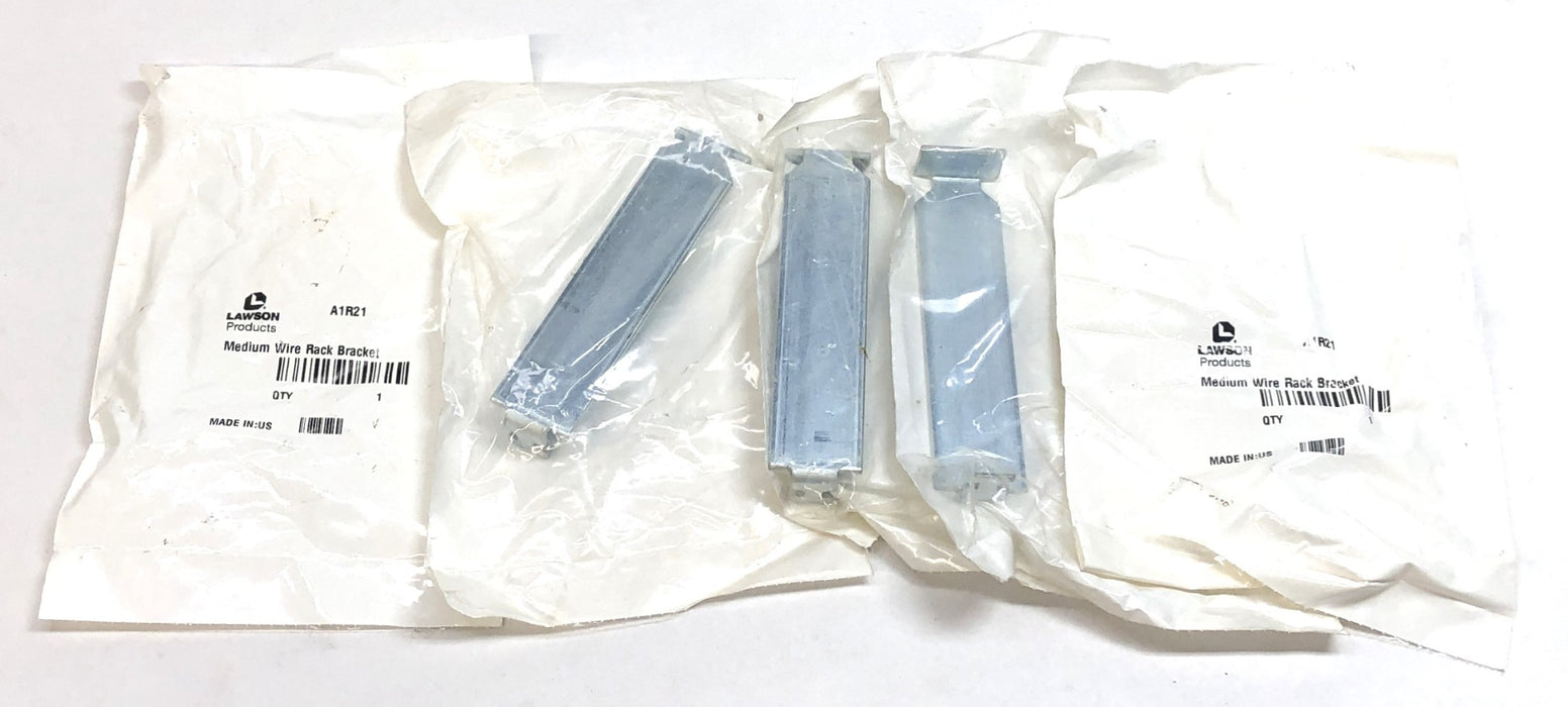 Lawson Medium Bracket For Adjustable Wire Rack A1R21 [Lot of 5] NOS