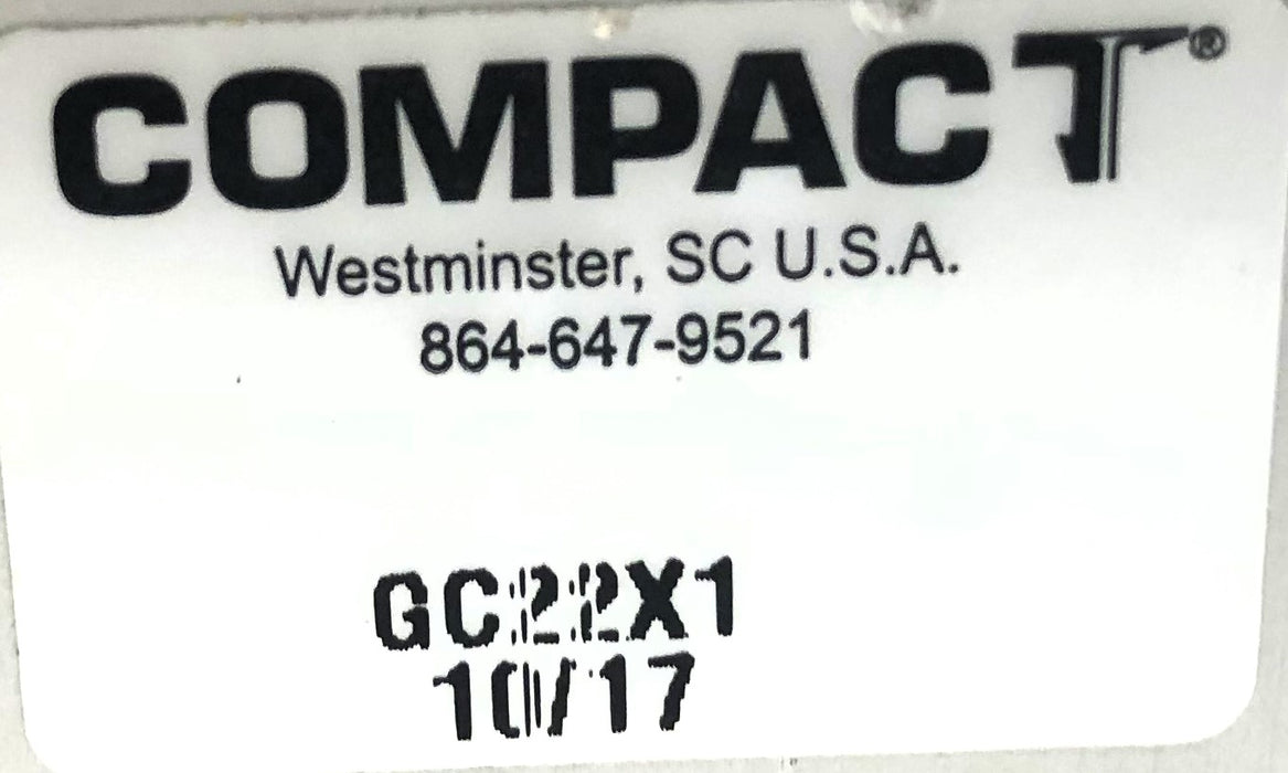Compact Guided Pneumatic Cylinder GC22X1 NOS