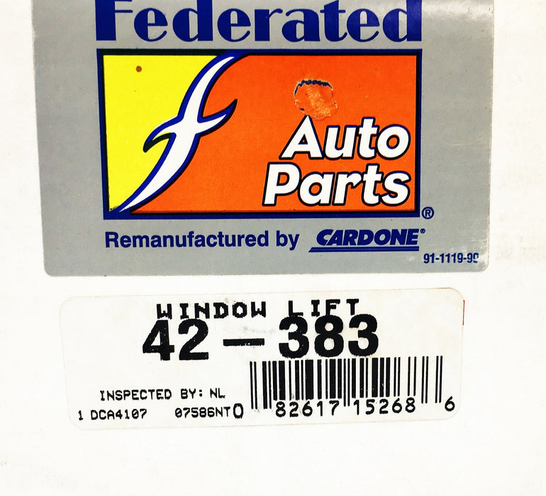 Federated Auto Parts Cardone Window Lift 42-383 REMANUFACTURED