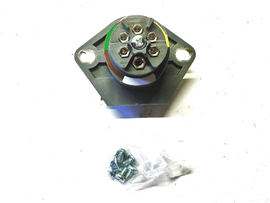 Truck-Lite Gray 7 Way Receptacle 50868 NOS