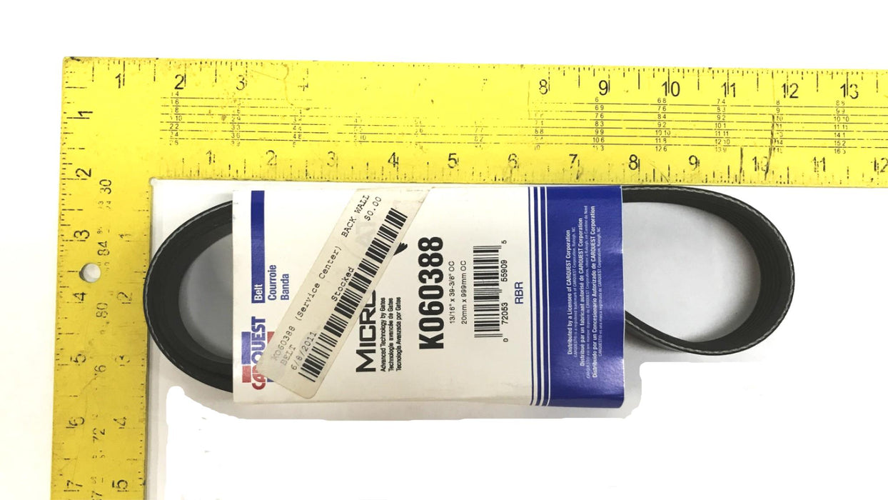 Car Quest/Gates 13/16" x 39-3/8" Micro-V Drive Belt K060388 [Lot of 2] NOS
