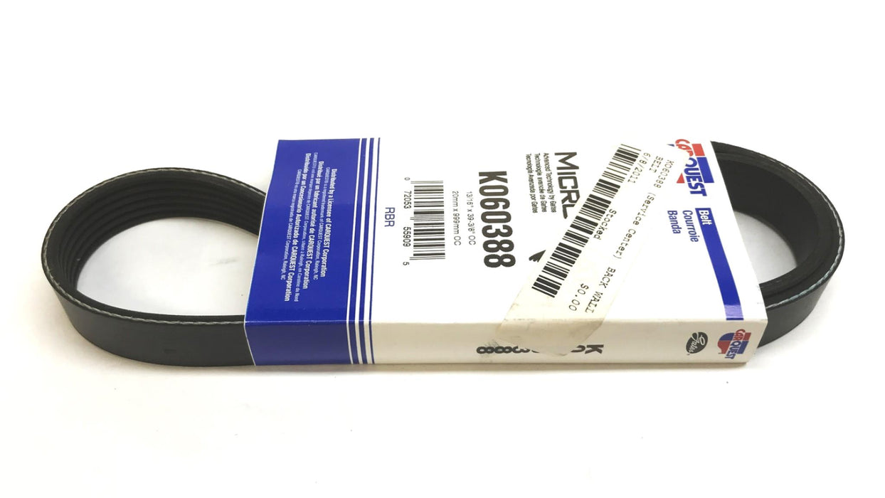 Car Quest/Gates 13/16" x 39-3/8" Micro-V Drive Belt K060388 [Lot of 2] NOS