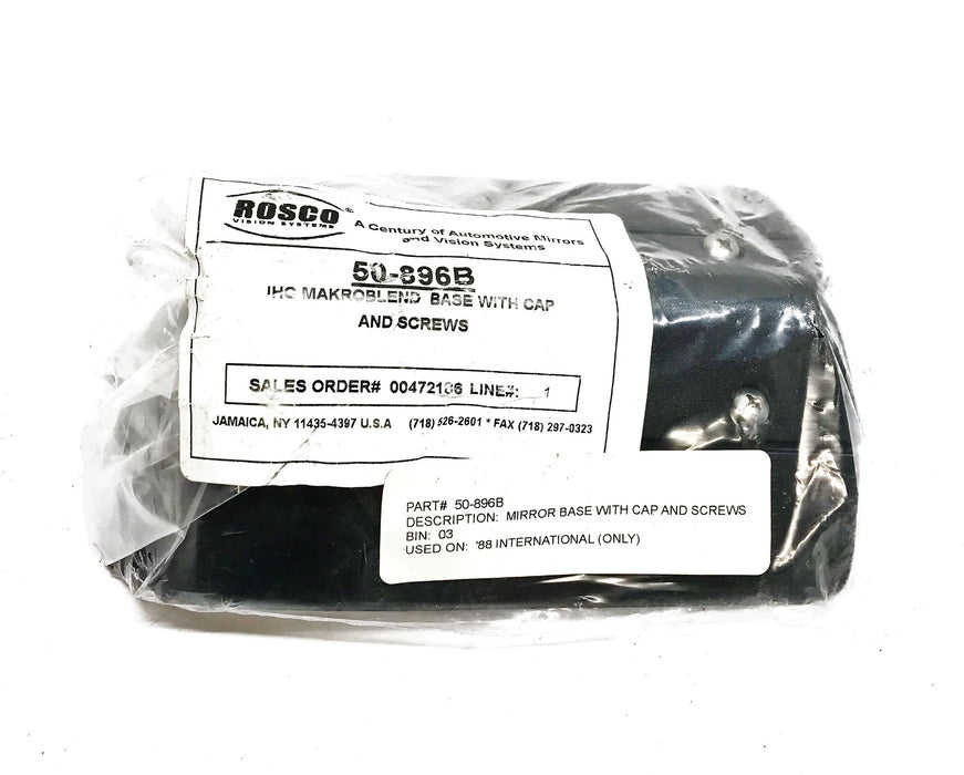 Rosco Mirror Base w/ Cap & Screws 50-896B NOS