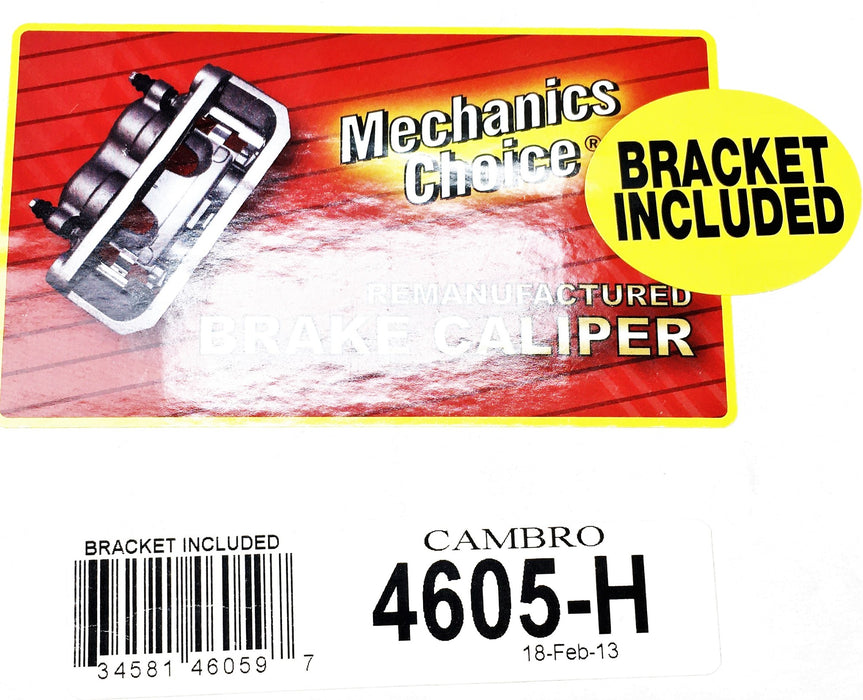 Mechanic's Choice Cambro Brake Caliper 4605-H REMANUFACTURED