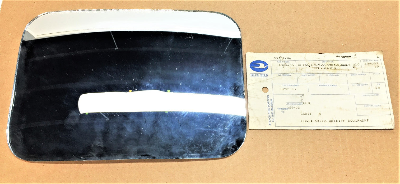 BLUEBIRD BUS Double-Nickel Convex Mirror Glass Only 4302436 NOS