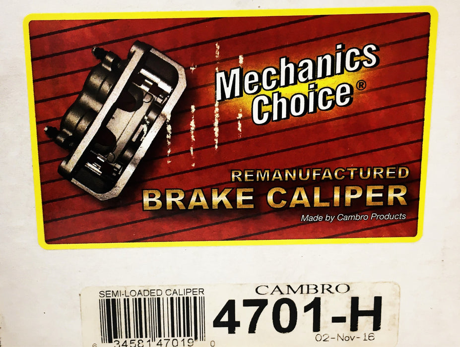 Mechanic's Choice Cambro Brake Caliper 4701-H REMANUFACTURED