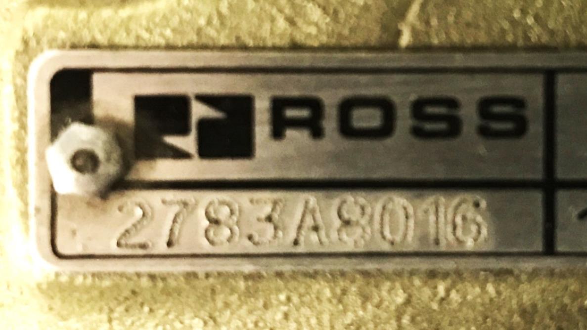 Ross 1-10 BAR Air Line Lox Valve 2783A8016 REMANUFACTURED