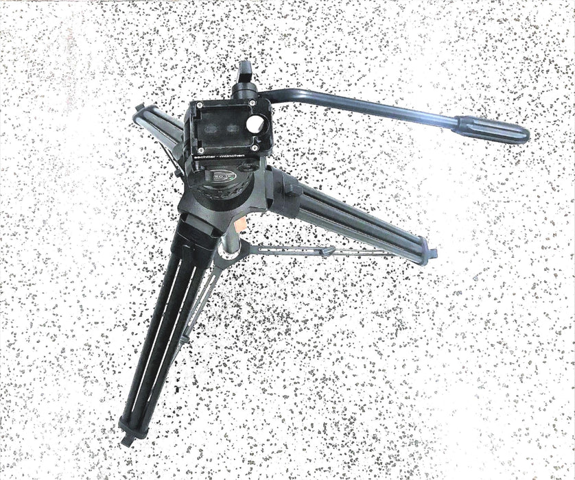 SACHTLER-MUNCHEN FLUID HEAD TRIPOD AND PLASTIC TRAVEL TUBE VIDEO10 USED