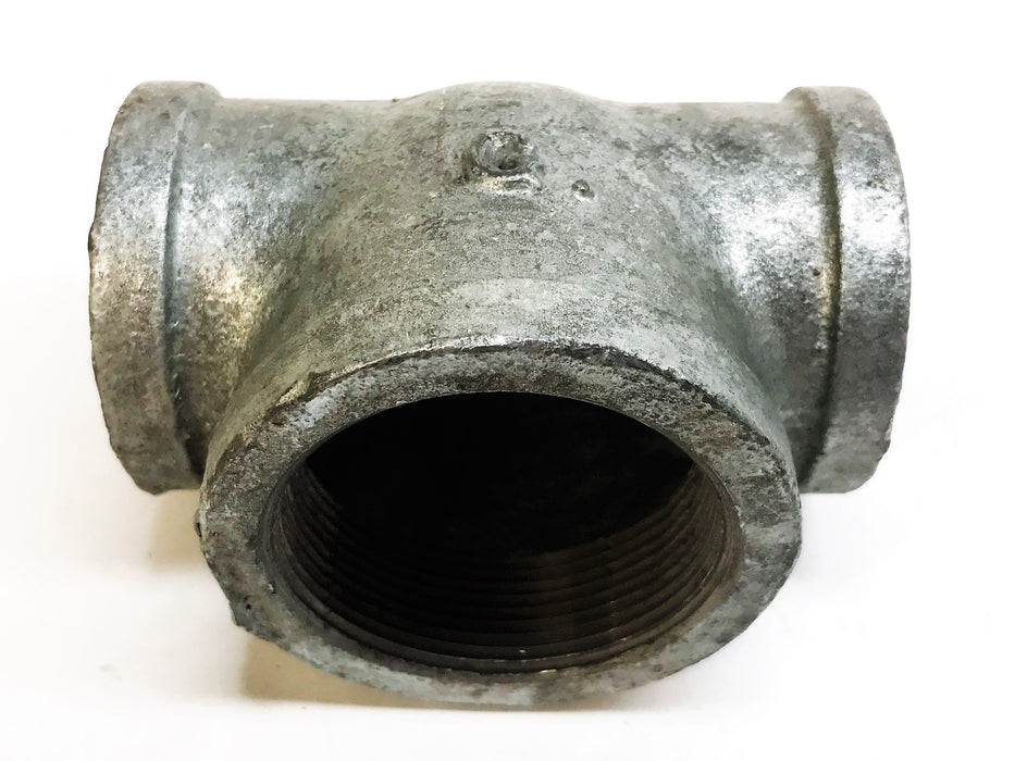 Unbranded Galvanized 1-3/4" x 2-1/4" x 1-3/4" Tee Coupling [Lot of 2] NOS