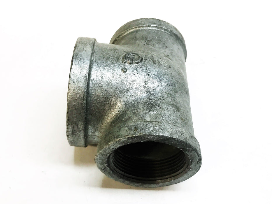 Unbranded Galvanized 1-3/4" x 2-1/4" x 1-3/4" Tee Coupling [Lot of 2] NOS