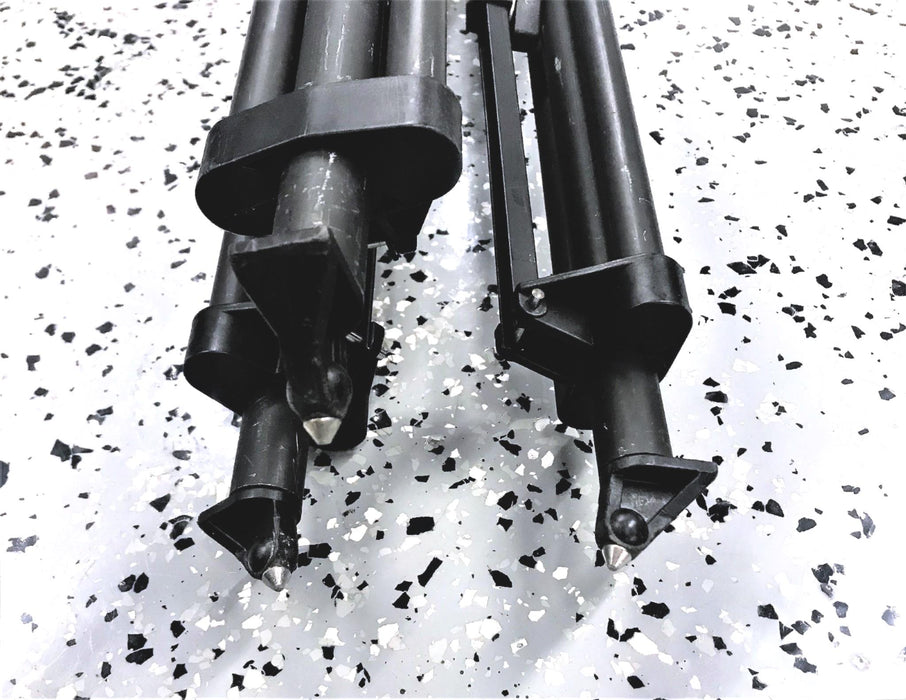 SACHTLER-MUNCHEN FLUID HEAD TRIPOD AND PLASTIC TRAVEL TUBE VIDEO10 USED