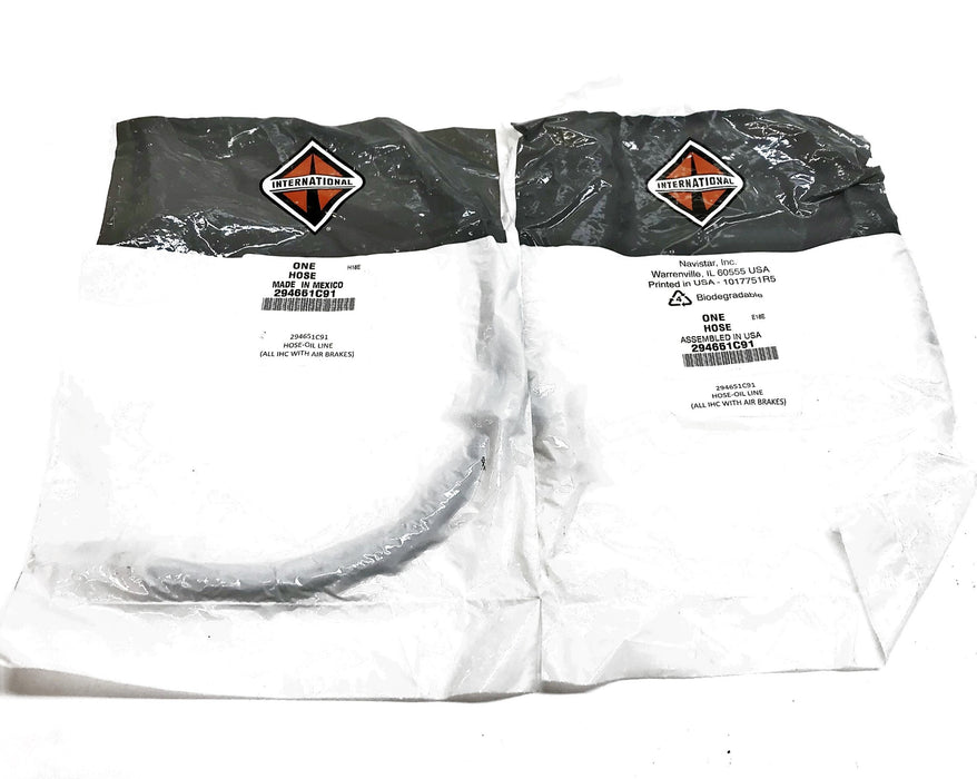 International/Navistar Air Compressor Oil Supply Hose 294651C91 [Lot of 2] NOS