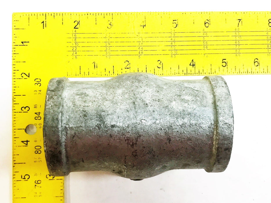 Unbranded Galvanized 1-3/4" x 2-1/4" x 1-3/4" Tee Coupling [Lot of 2] NOS