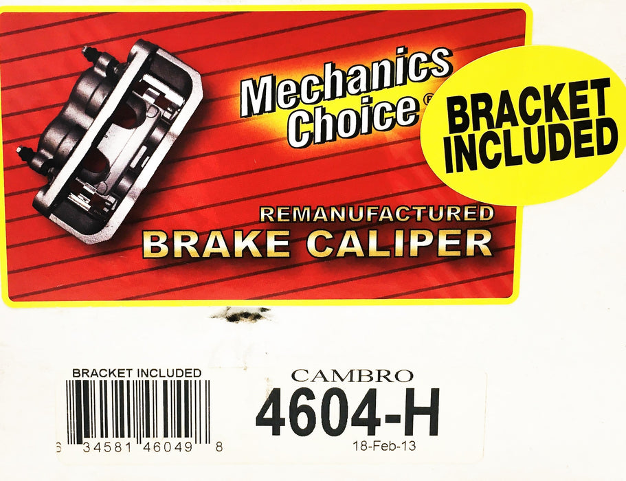Mechanic's Choice Cambro Brake Caliper 4604-H REMANUFACTURED
