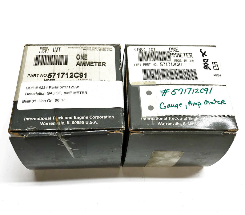 International/Navistar Ammeter 571712C91 [Lot of 2] NOS
