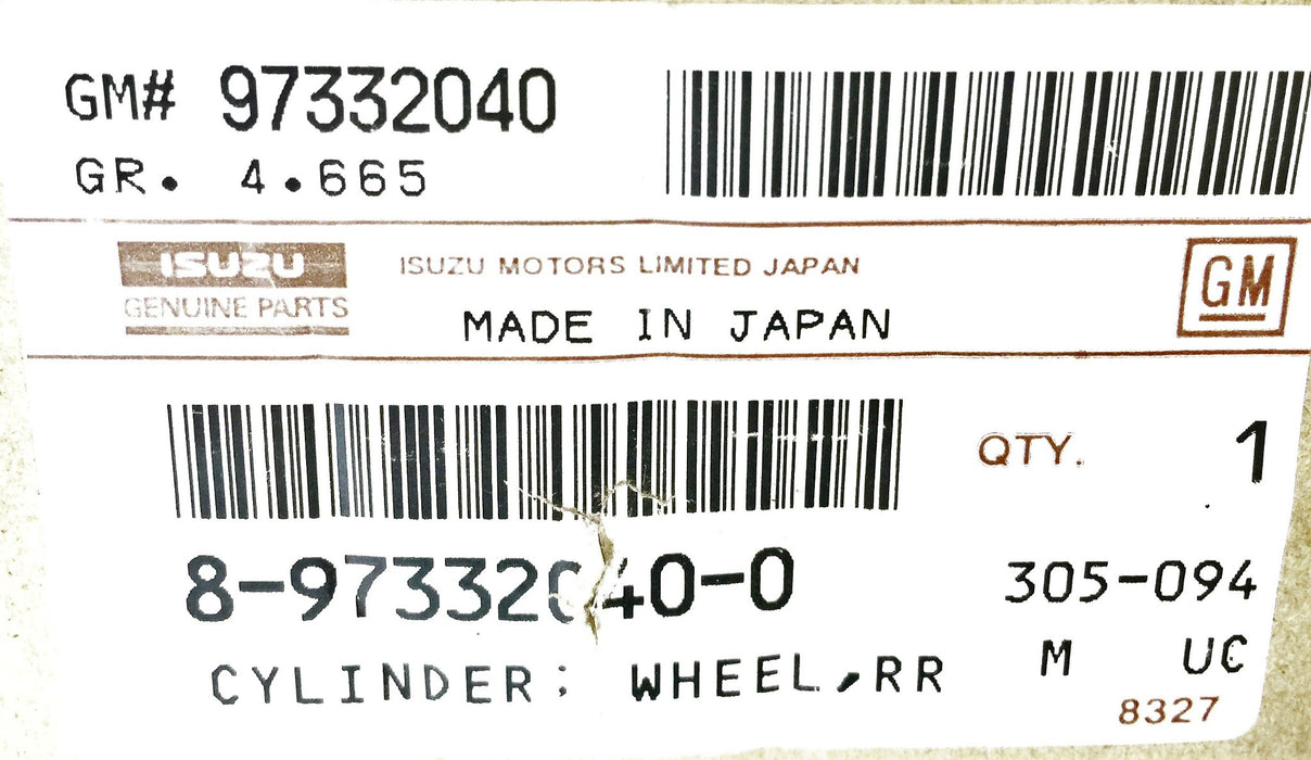 Isuzu/GM Wheel Cylinder 8-97332040-0 (97332040) NOS