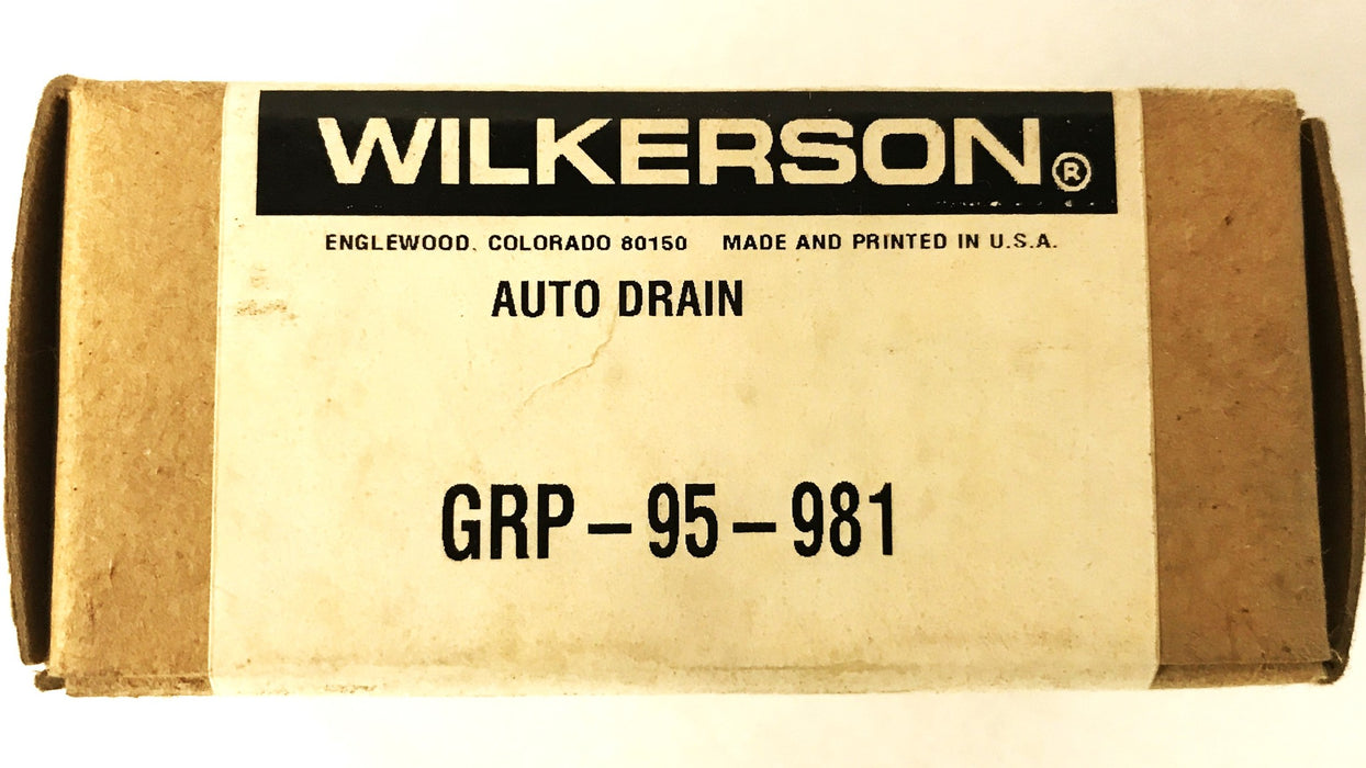 Wilkerson Automatic Drain with Seal GRP-95-981 NOS