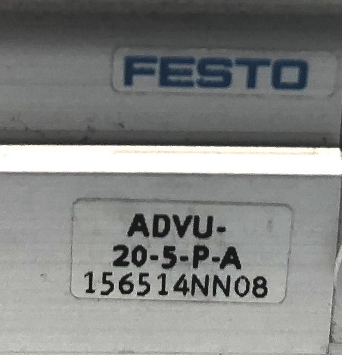 Festo Compact Pneumatic Cylinder ADVU-20-5-P-A (156514) NOS
