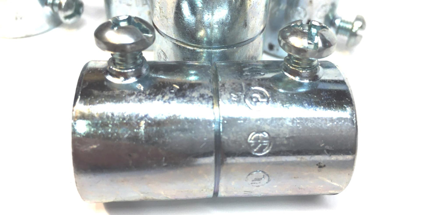 THOMAS & BETTS TK122A 3/4" SET SCREW CONDUIT COUPLET EMT STEEL CITY [ LOT OF 5 ]