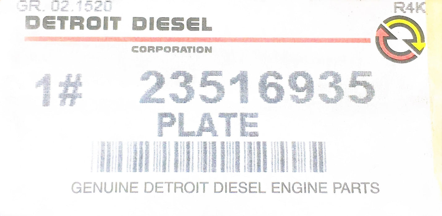Detroit Diesel Cold Plate 23516935 NOS