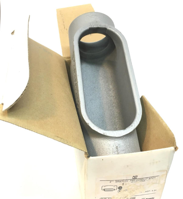 APPLETON APP C67 2" GRAYLOY FM7 CONDUIT BODY TYPE C
