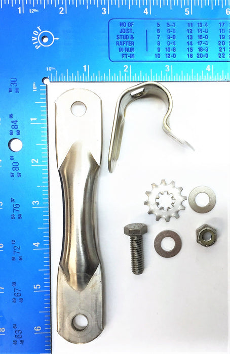 VELVAC Clamp Arm Kit for 3/4" Tubing, in Stainless Steel 723057 [Lot of 3] NOS