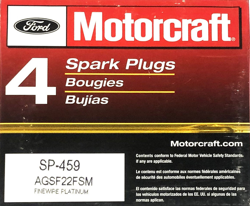 Motorcraft Ford Set Of 4 Spark Plugs SP-459 (AGSF22FSM) NOS