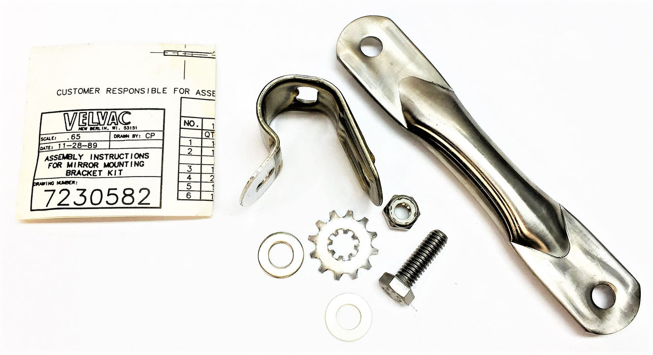 VELVAC Clamp Arm Kit for 3/4" Tubing, in Stainless Steel 723057 [Lot of 2] NOS